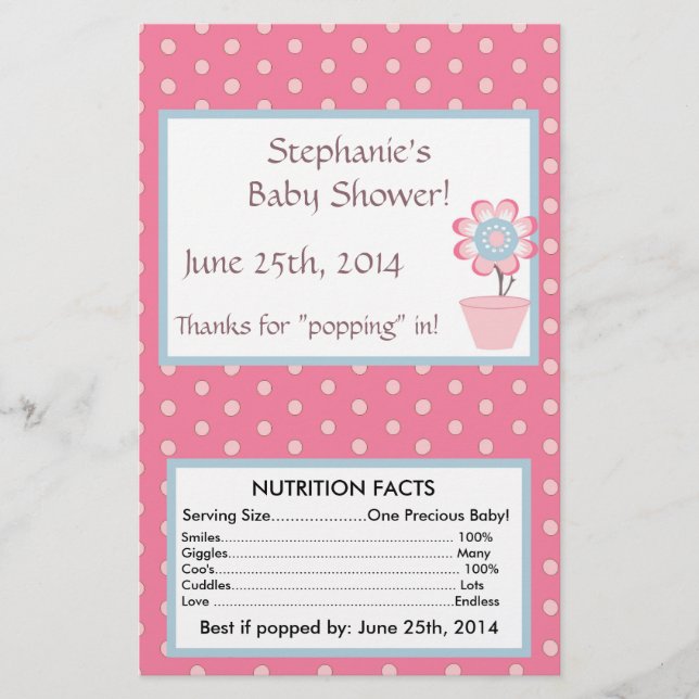 Taffy Butterfly Microwave Popcorn Wrapper Flygblad (Framsidan)