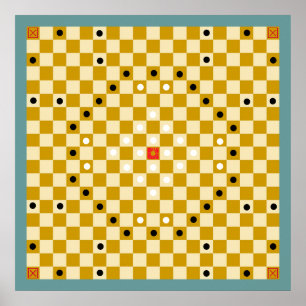 Tafl/Alea Evangelii (19x19) Speltavla (Vers 3) Poster