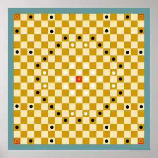 Tafl/Alea Evangelii (19x19) Speltavla (Vers 3) Poster
