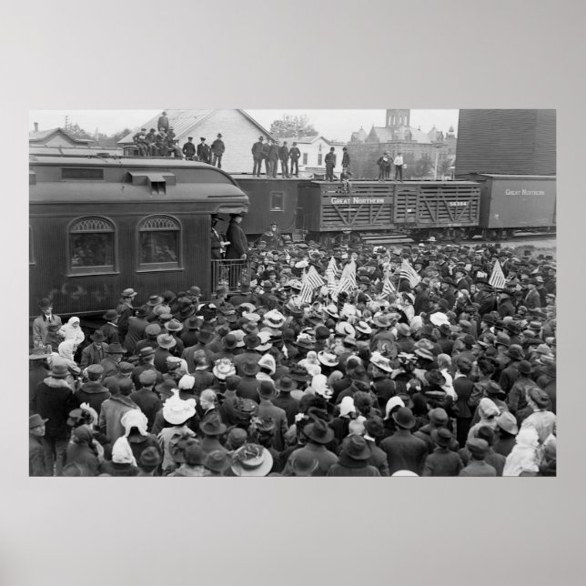 Taft Kampanj Tal: 1908 Poster (Framsidan)