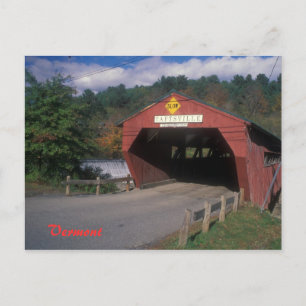 Taftsville Bridge Vermont Vykort