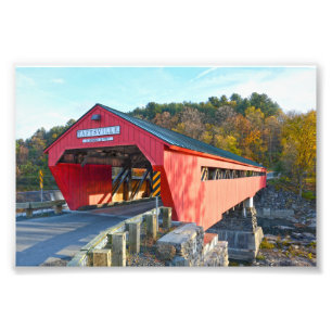 Taftsville Covered Bridge, Vermont Fototryck