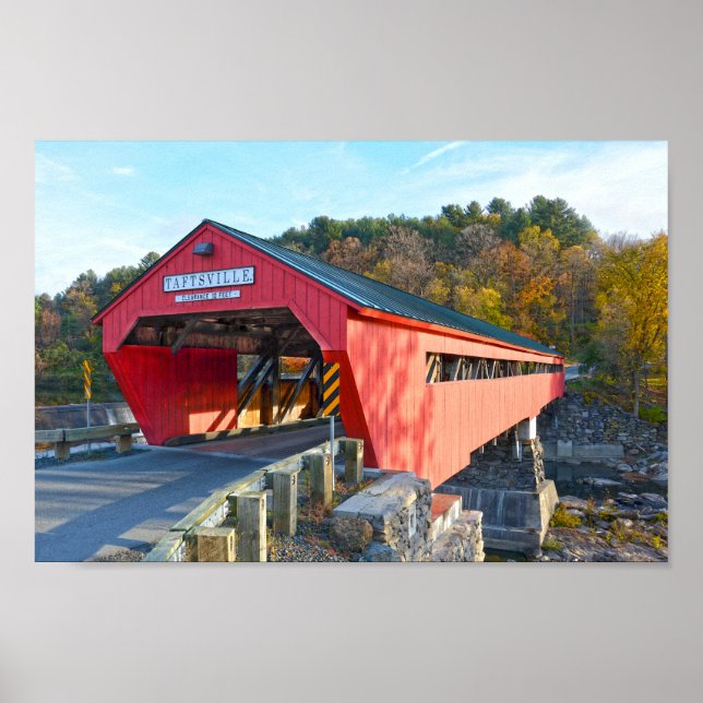 Taftsville Covered Bridge, Vermont Poster (Framsidan)