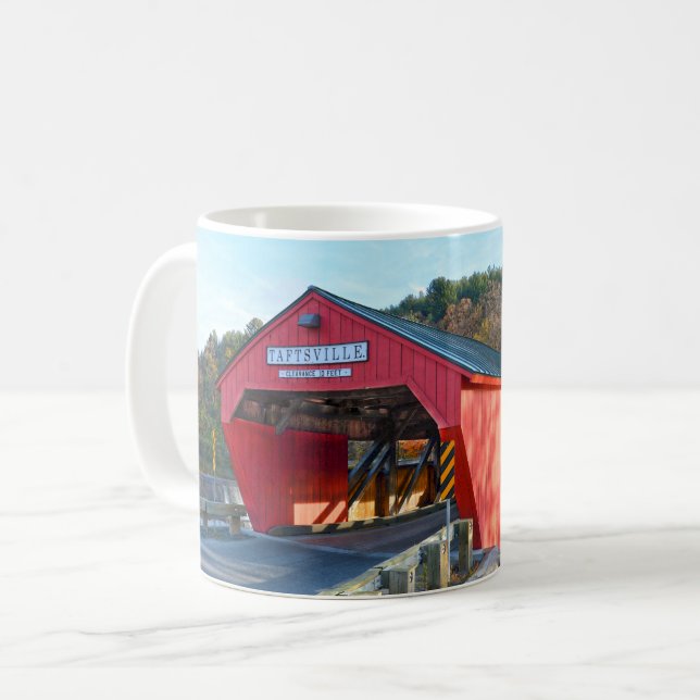 Taftsville Covered Bridge, Windsor County, Vermont Kaffemugg (Framsida vänster)