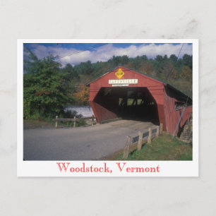 Taftsville Covered Bridge, Woodstock, Vermont Vykort
