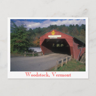 Taftsville Covered Bridge, Woodstock, Vermont Vykort