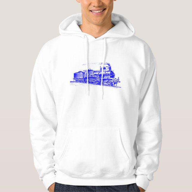 Tåg 03 - Blå Sweatshirt (Framsida)