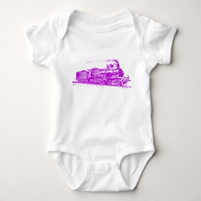 Tåg 03 - Lila Tee Shirt (Framsida)