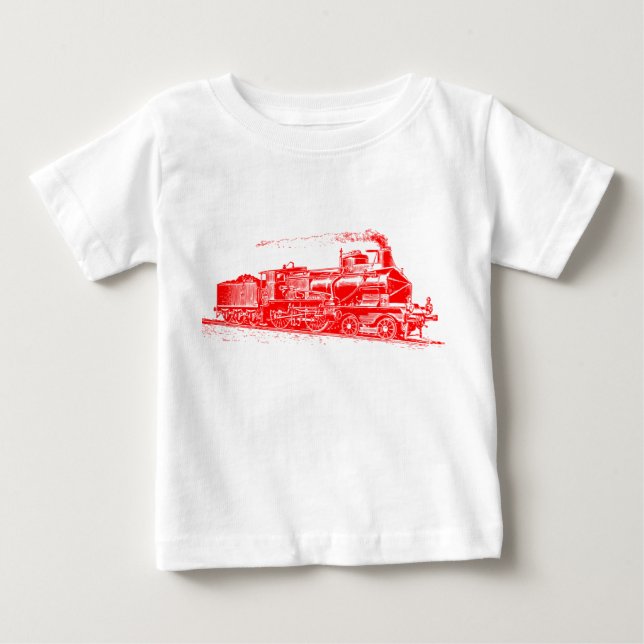 Tåg 03 - Röd T-shirt (Framsida)