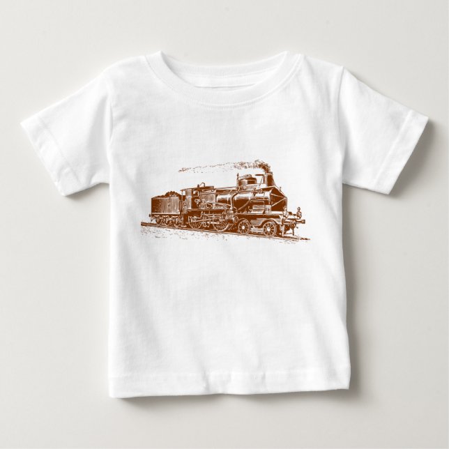 Tåg 03 - Walnut Brown Tee Shirt (Framsida)