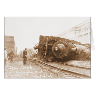Tåg 1929 hälsningskort