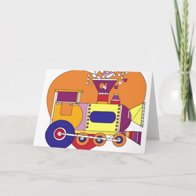 tåg 300dpi helgkort (Framsida)