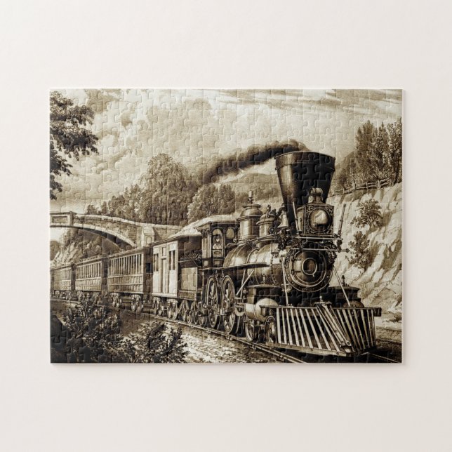 Tåg 32 pussel (Horisontell)