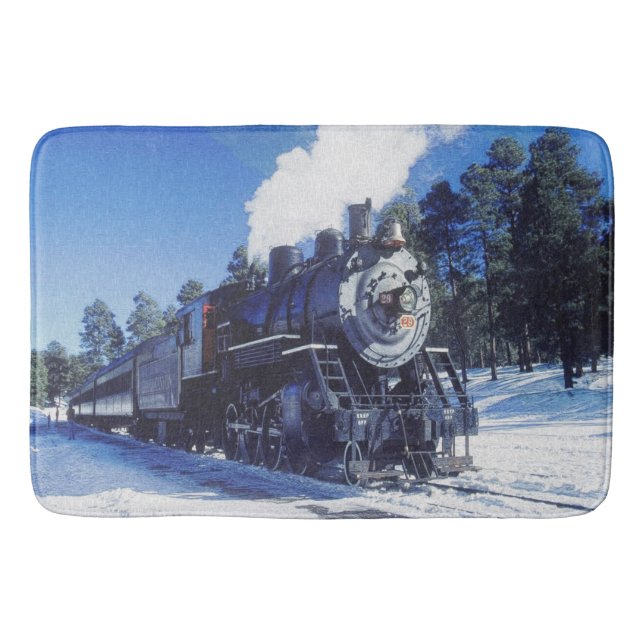 Tåg 3 Bath Mat Badrumsmatta (Framsidan)
