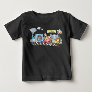Tåg akvarell söta t shirt