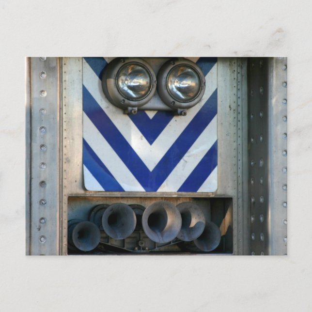 Tåg Ansikte Vykort (Framsida)