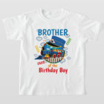 Tåg Birthday Shirts for Brother T Shirt<br><div class="desc">Firar födelsedag med denna speciella t-shirt,  personlig design</div>