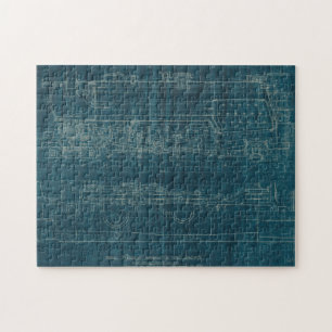 Tåg Blueprint I Pussel
