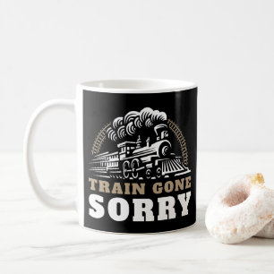 Tåg Borta ledsen för kaffe Mugg