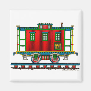 Tåg Caboose Car Magnet