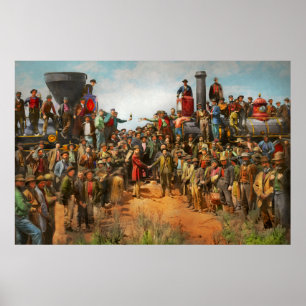 Tåg - Civil - Champagnefotot 1869 Poster