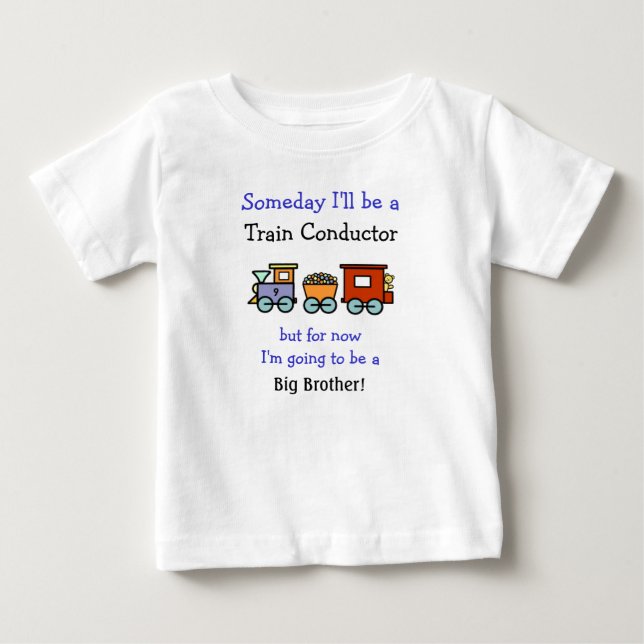 Tåg Conductor/Big Brother Shirt Tee Shirt (Framsida)