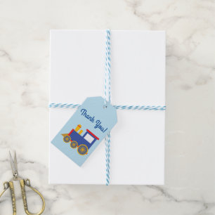 Tåg Cute Choo-Choo 1:a födelsedag Party tema Presentetikett
