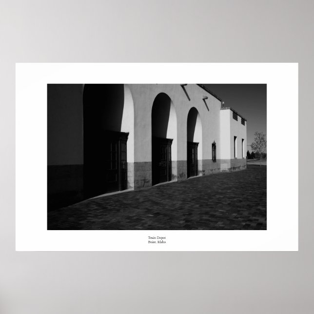 Tåg Depot Boise, Idaho Poster (Framsidan)