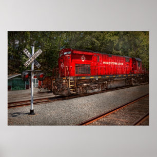 Tåg - diesel - Morristown Erie Poster
