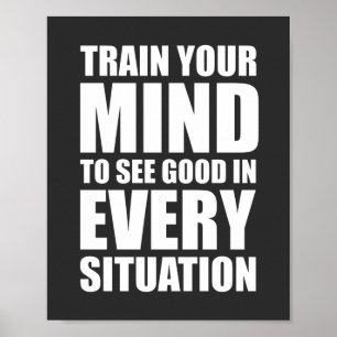 Tåg din tanke att se bra inspirationsoffert poster