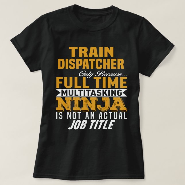 Tåg Dispatcher T Shirt (Design framsida)