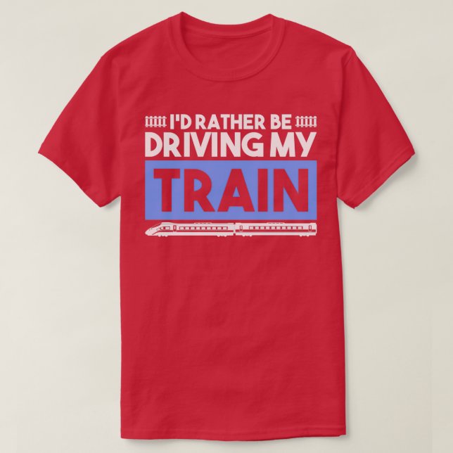 Tåg-drivrutin 12 t shirt (Design framsida)