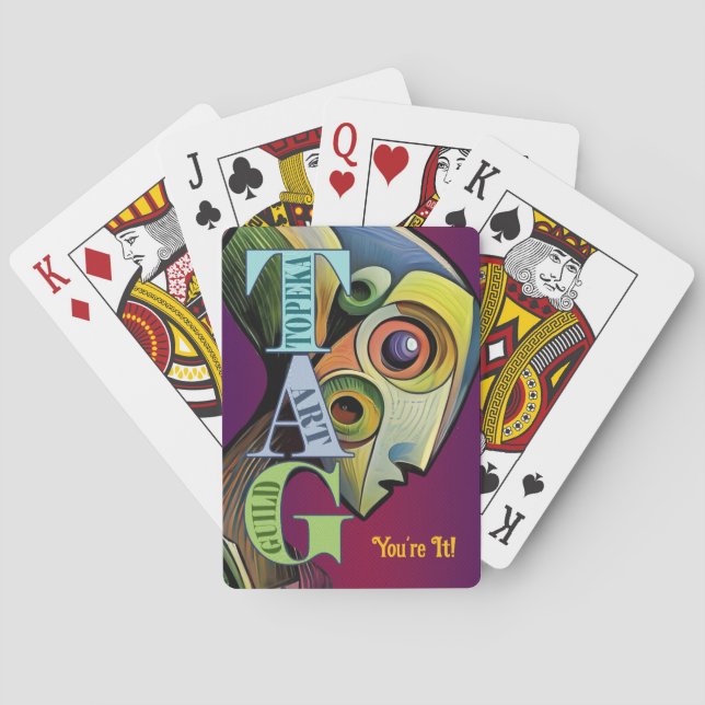 TAG Du är den .  Klassiska spelkort (Baksidan)