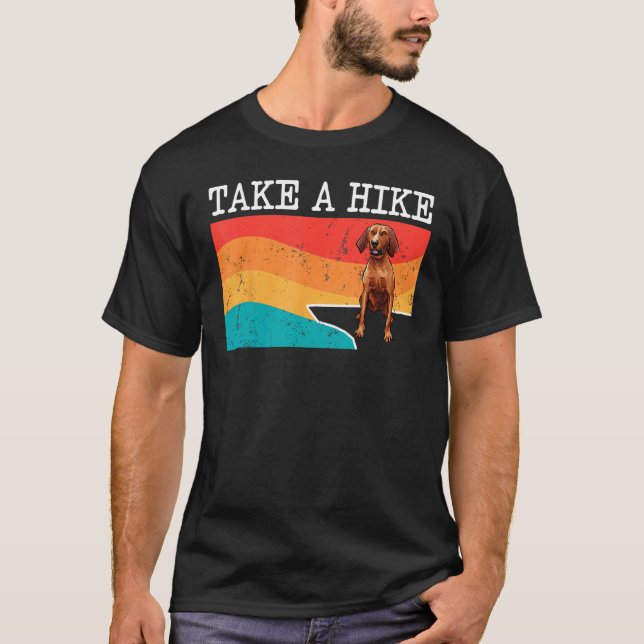 Tag en hike Redbone Coonhound Graphiking T Shirt (Framsida)