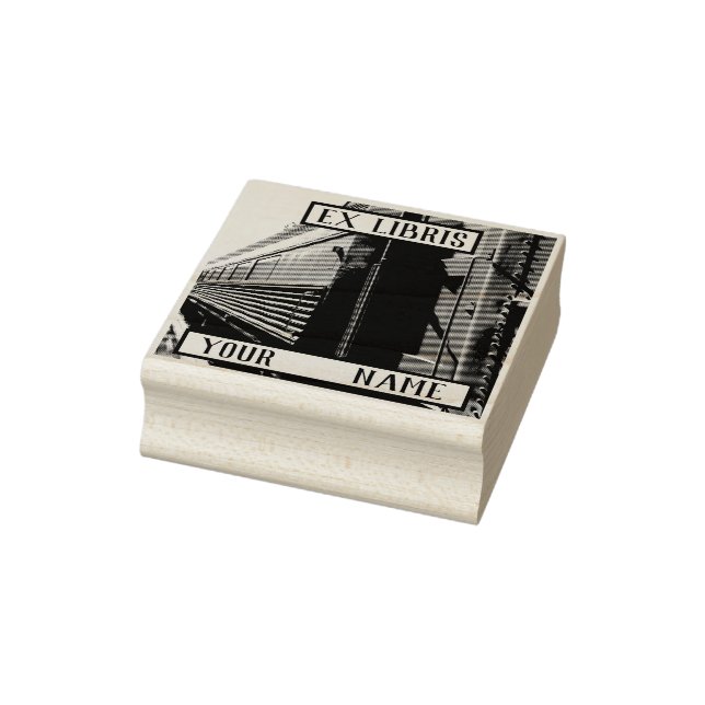 Tåg Ex Libris bokplåt Stämpel (Stämpel)