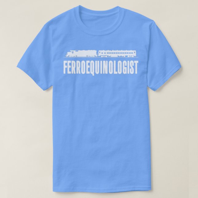 Tåg Ferroequinolog T Shirt (Design framsida)