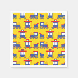 Tåg Födelsedagsfest Pappersservett