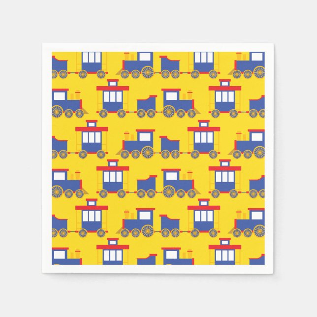 Tåg Födelsedagsfest Pappersservett (Framsidan)