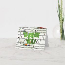 Tåg för järnvägsbarn Tåg & Rälsar Tack Kort