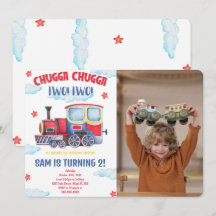 Tåg Foto Inbjudningar