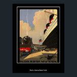 Tåg från Paris till Havre och New York Poster<br><div class="desc">Tåg från Paris till Havre och New York Poster</div>