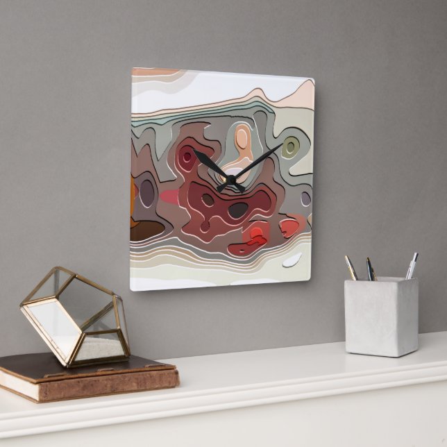 TÅG FYRKANTIG KLOCKA (Kontor)