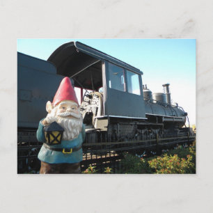 Tåg Gnome Vykort