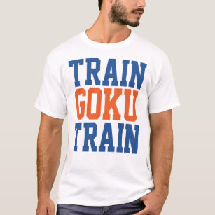 Tåg Goku Tåg-Dragon Boll Z stil WWE-mashup. T Shirt
