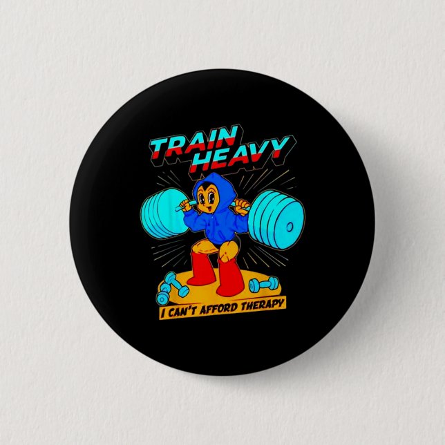 Tåg Heavy I Cant Afford Therapy Knapp (Framsida)