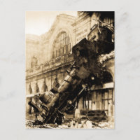 Tåg i Montparnasse 1895 Vintage