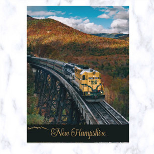 Tåg i New Hampshire Vykort