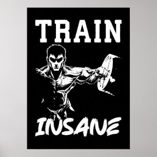 Tåg Inš - Anime Bodybuilding Gym Workout Poster