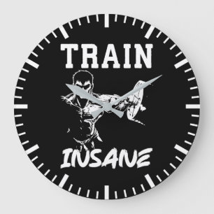 Tåg Inš - Anime Bodybuilding Gym Workout Stor Klocka
