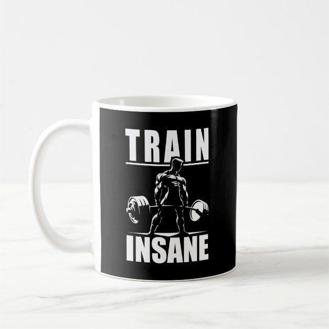Tåg Inš - Motivational Gym, Workout Fitness Kaffemugg (Vänster)